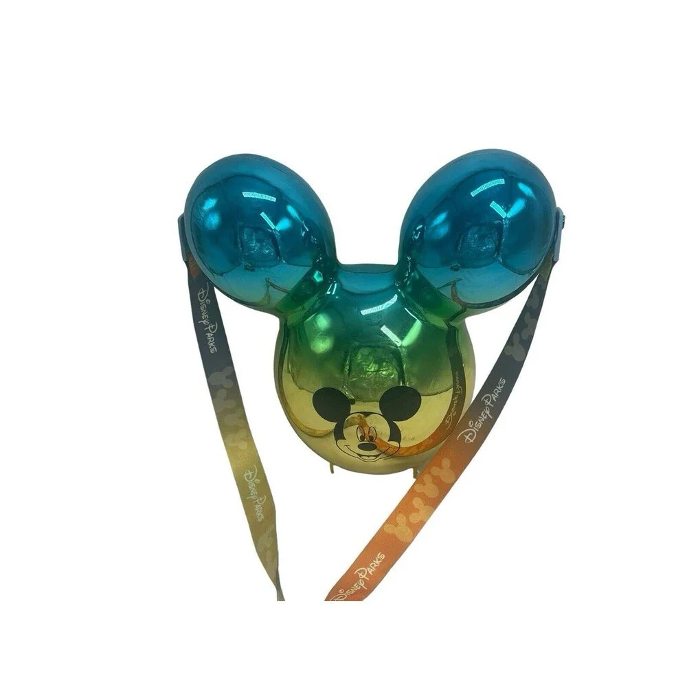 Disney Parks DCA Mickey Mouse Metallic Ombre Popcorn Bucket Mickey Ears Balloon